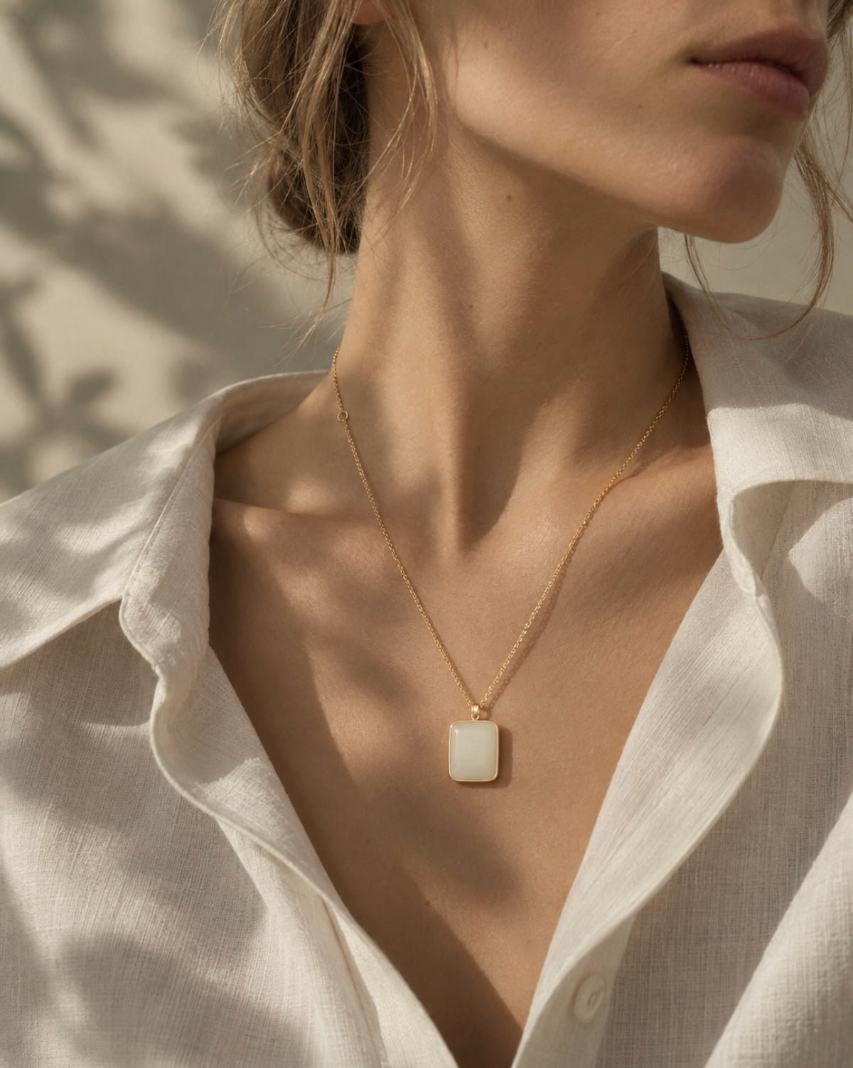 Facet Rectangle Pendant