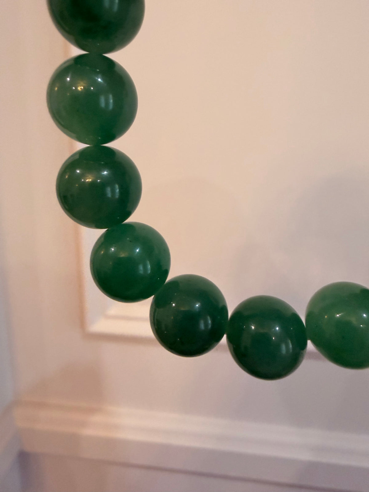 African Jade Bead Bracelet