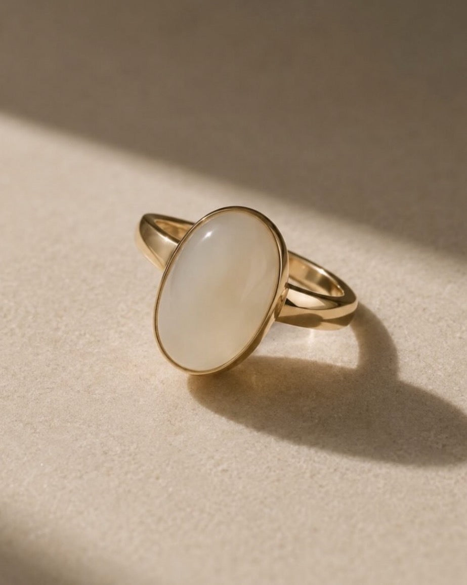 Line Oval Ring