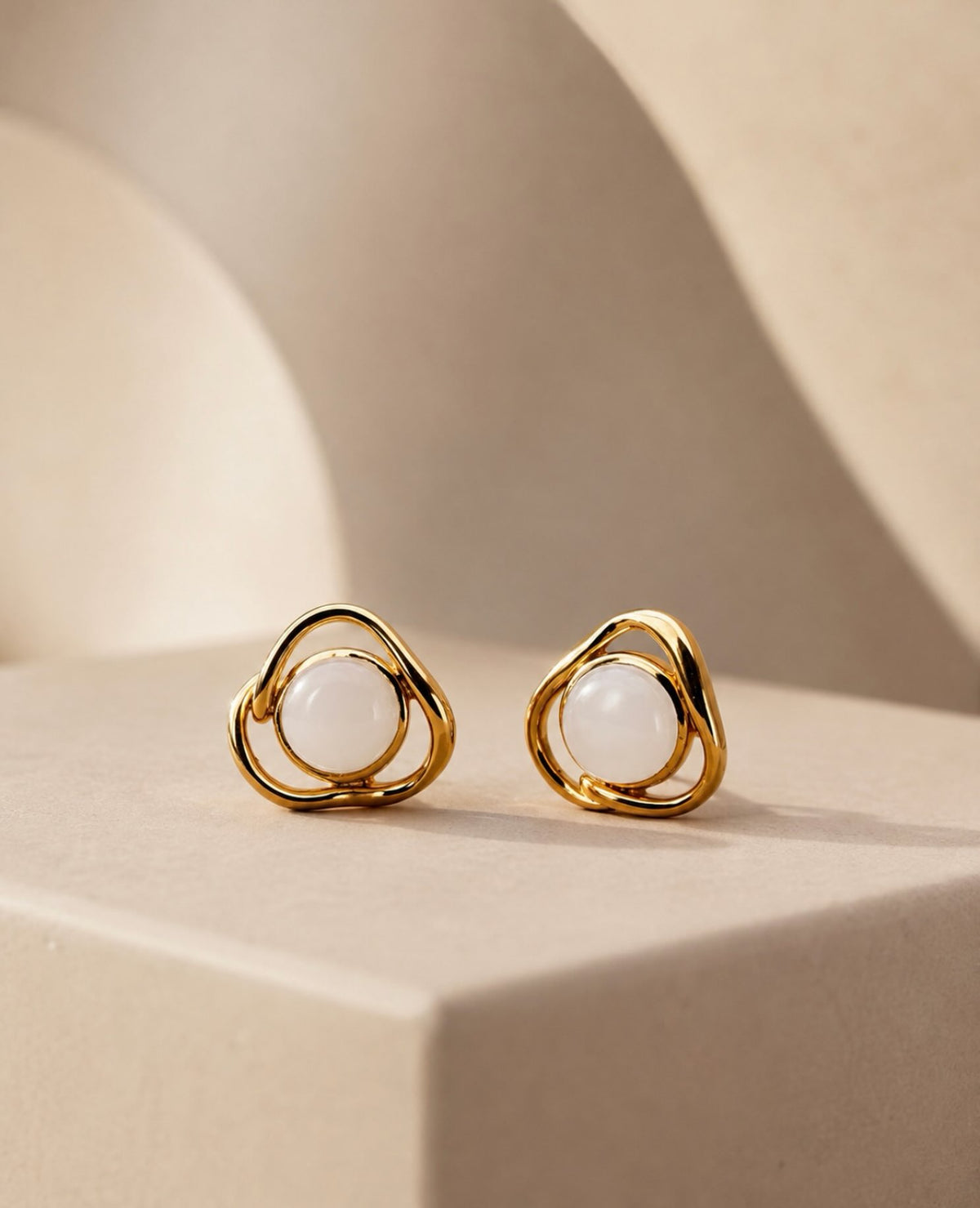 Flow Sculpted Triangle Studs