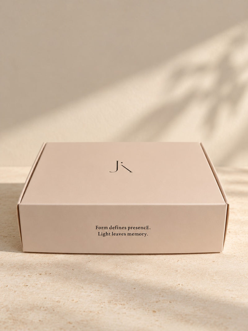 Jade Aura closed blush outer gift box
