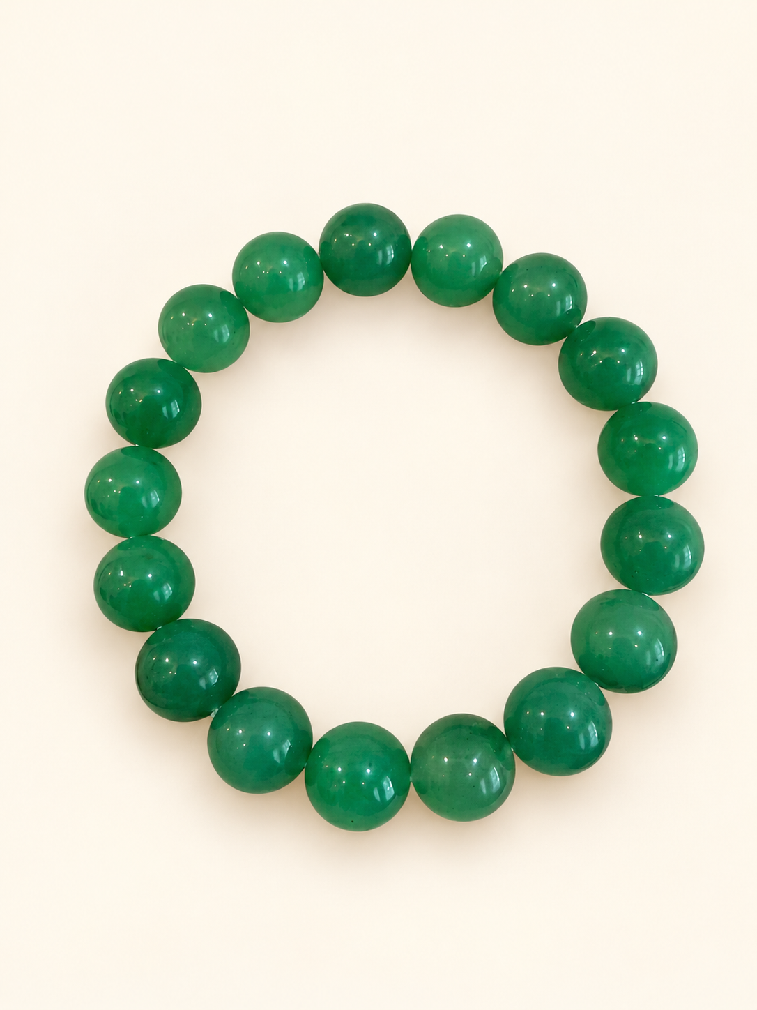 African Jade Bead Bracelet